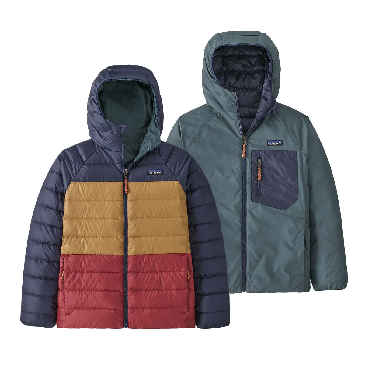 Kids' Reversible Down Sweater Hoody - Image 3
