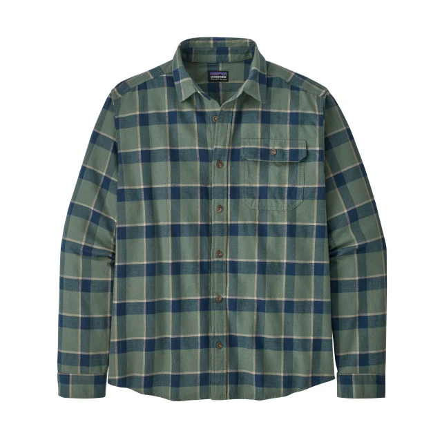 Men's Long-Sleeved Cotton in Conversion Lightweight Fjord Flannel Shirt - Image 7