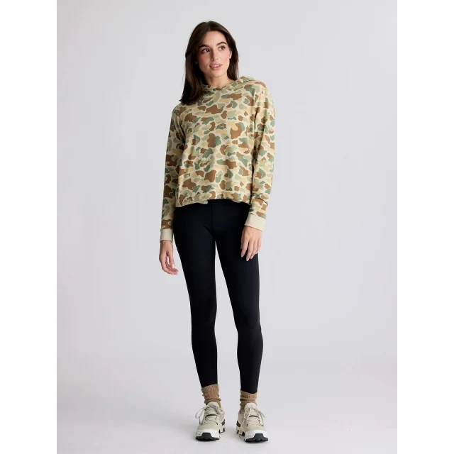 Women's Bamboo Lightweight Fleece Cropped Hoodie - Image 3