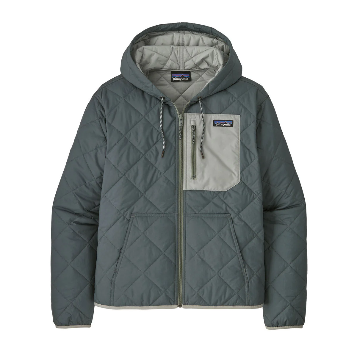 Women's Diamond Quilted Bomber Hoody - Image 3