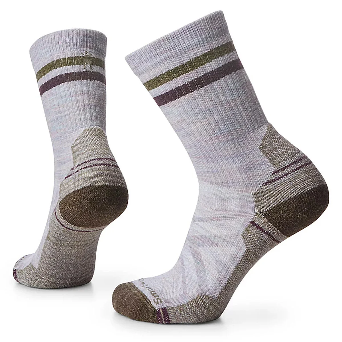 Women's Hike Light Cushion Tube Stripe Crew Socks - Image 2