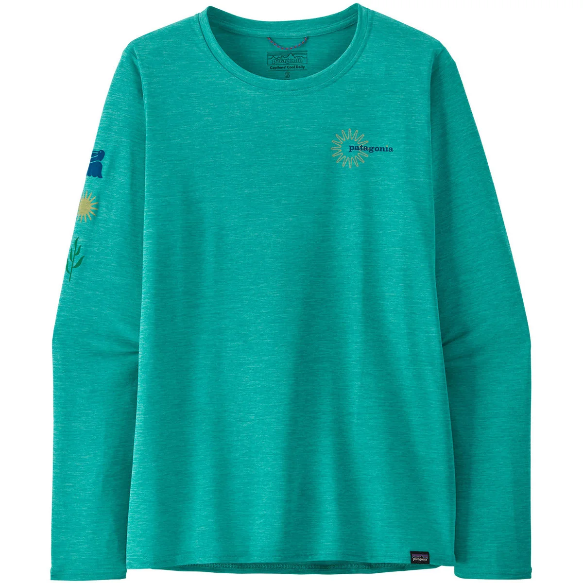 Women's Long-Sleeved Capilene Cool Daily Graphic Shirt - Waters - Image 3